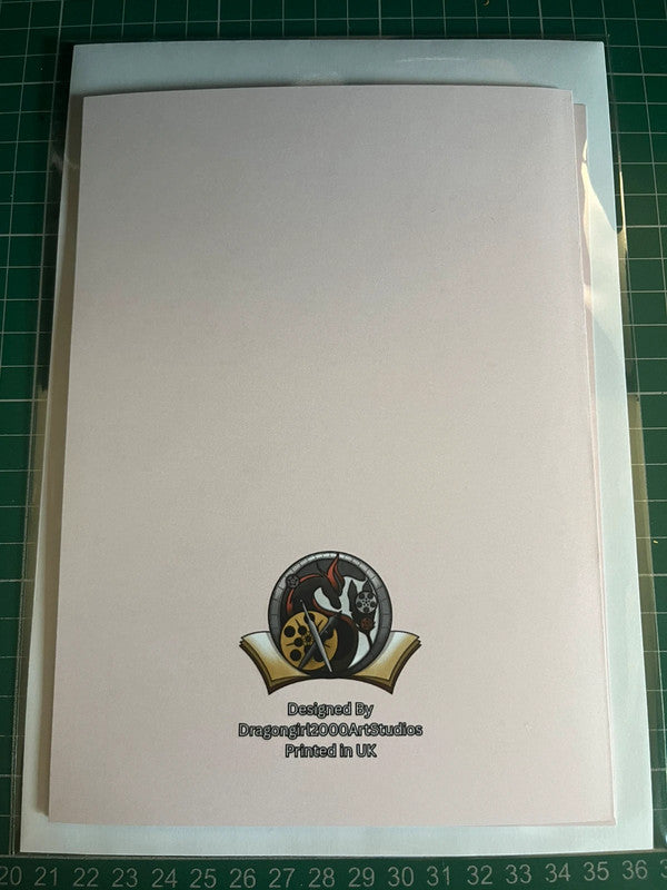 Cat and Spider Halloween - Greeting Card