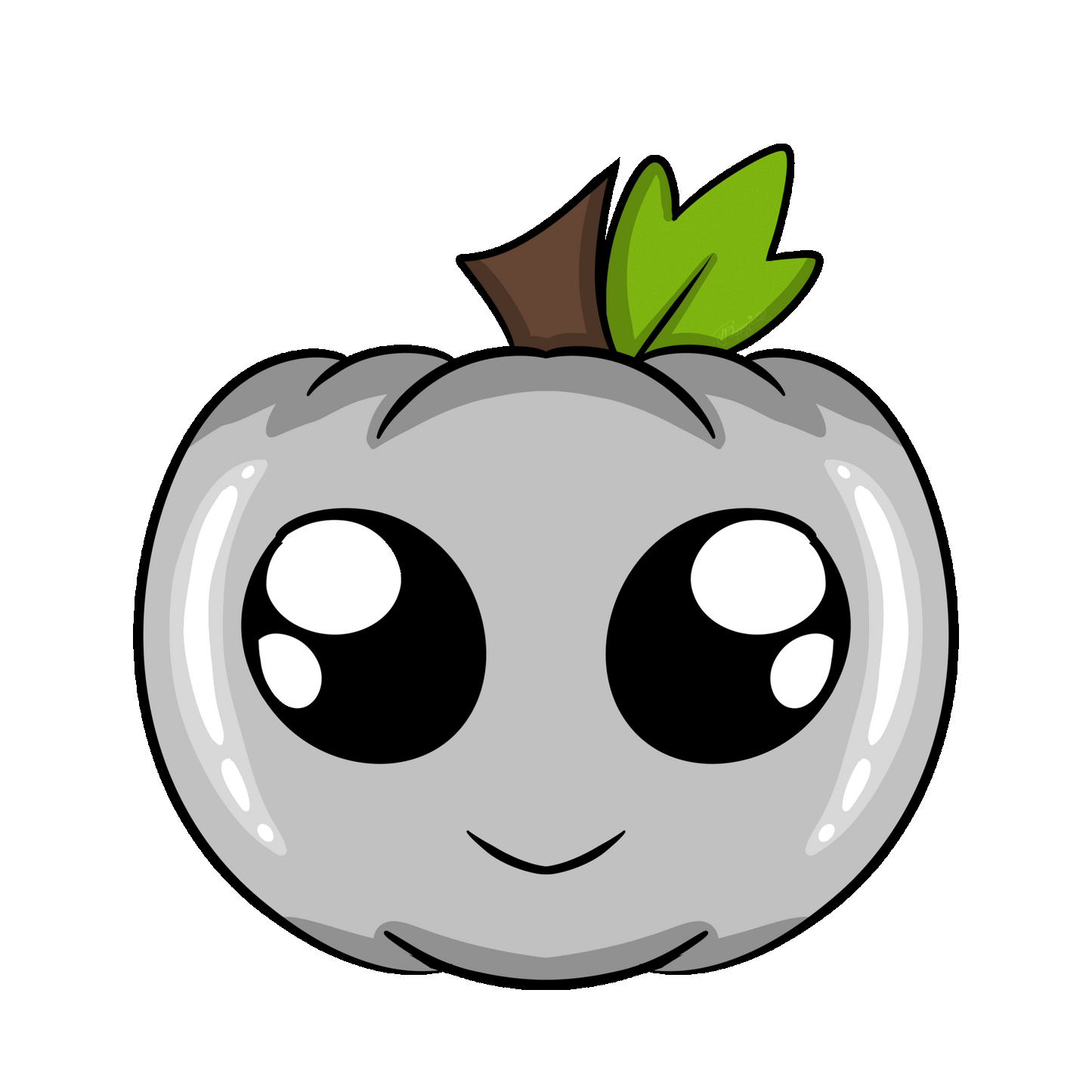 White Ghost Pumpkin | Blinking GIF