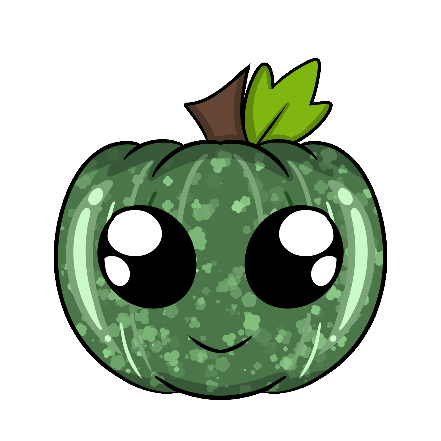 Green Pumpkin | Blinking GIF