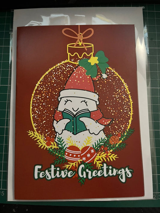 Singing Ghost - Greeting Card