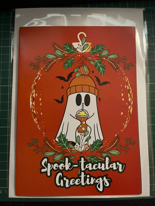 Ghost Pumpkin Spice - Greeting Card