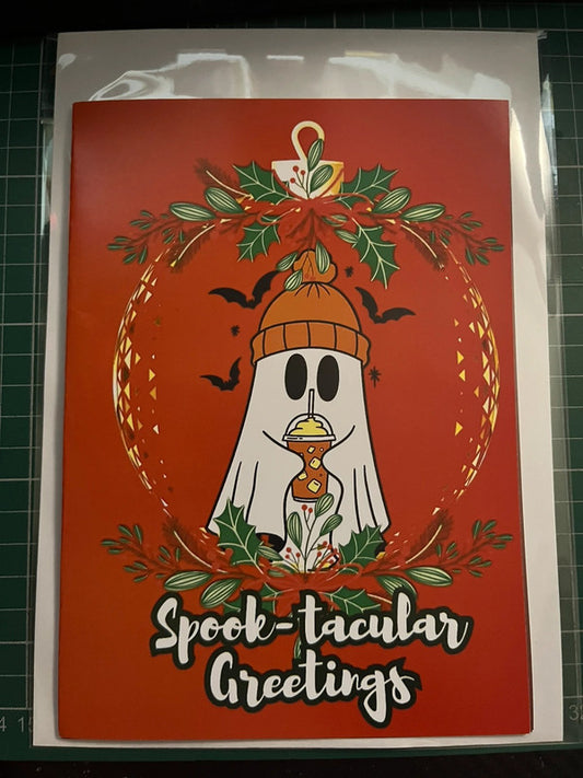 Ghost Pumpkin Spice - Greeting Card