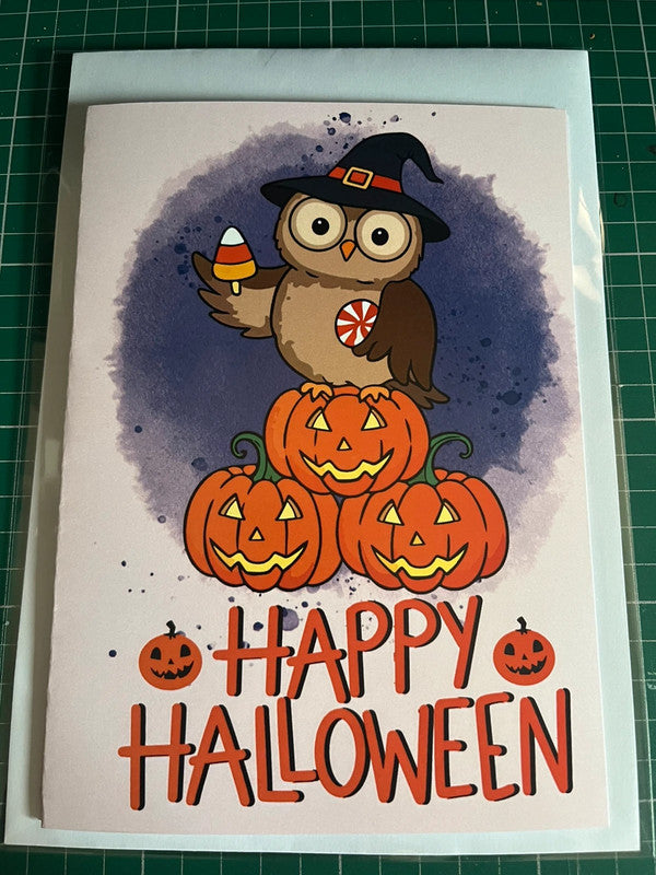 Owl Halloween - Greeting Card