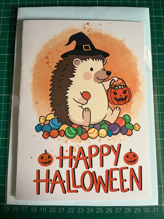 Hedgehog Halloween - Greeting Card