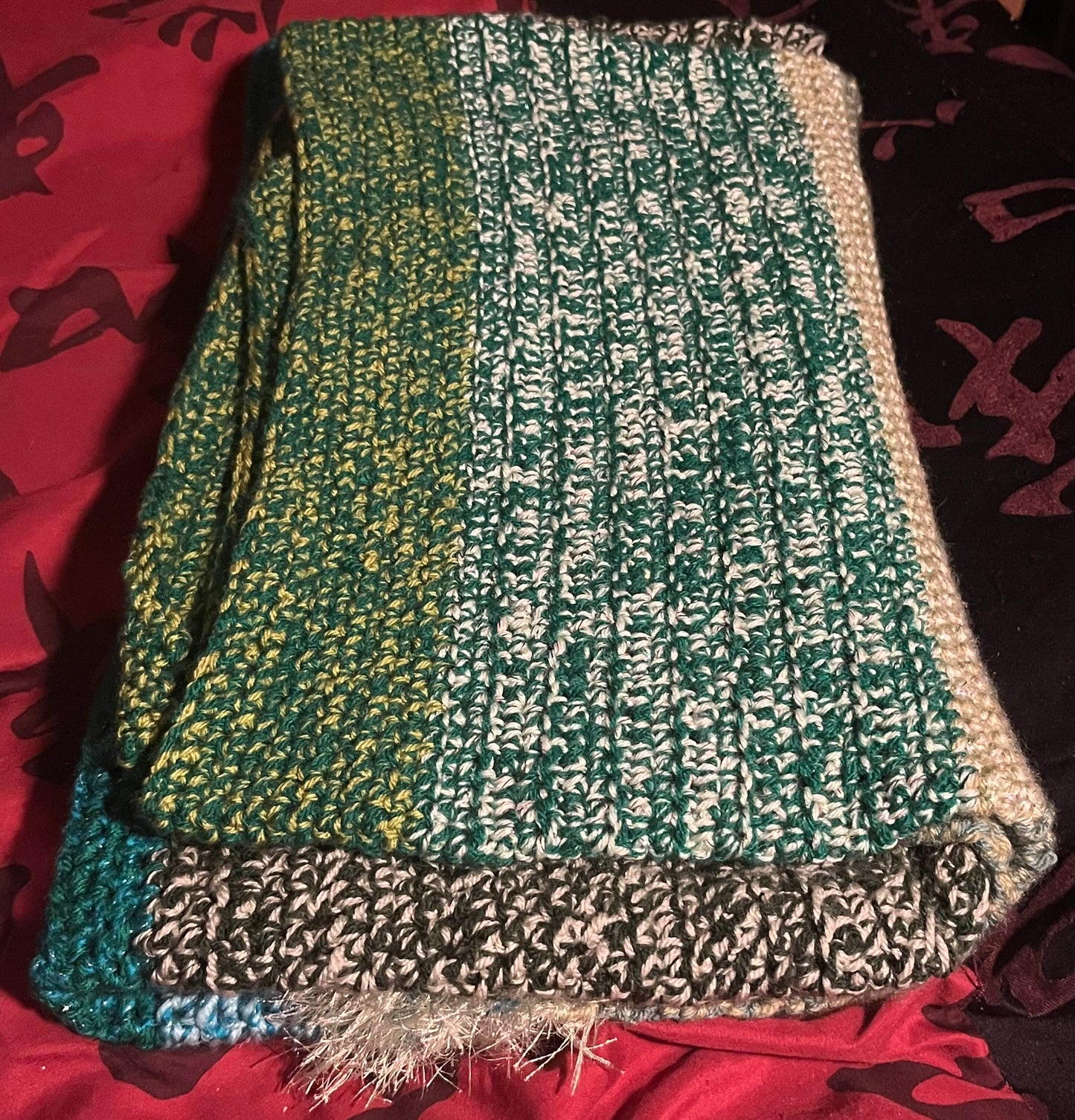 Green Blanket | Crochet