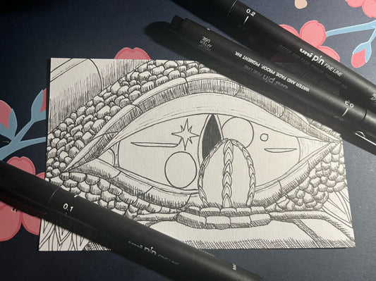 Photocopied A6 Artwork - Fantasy