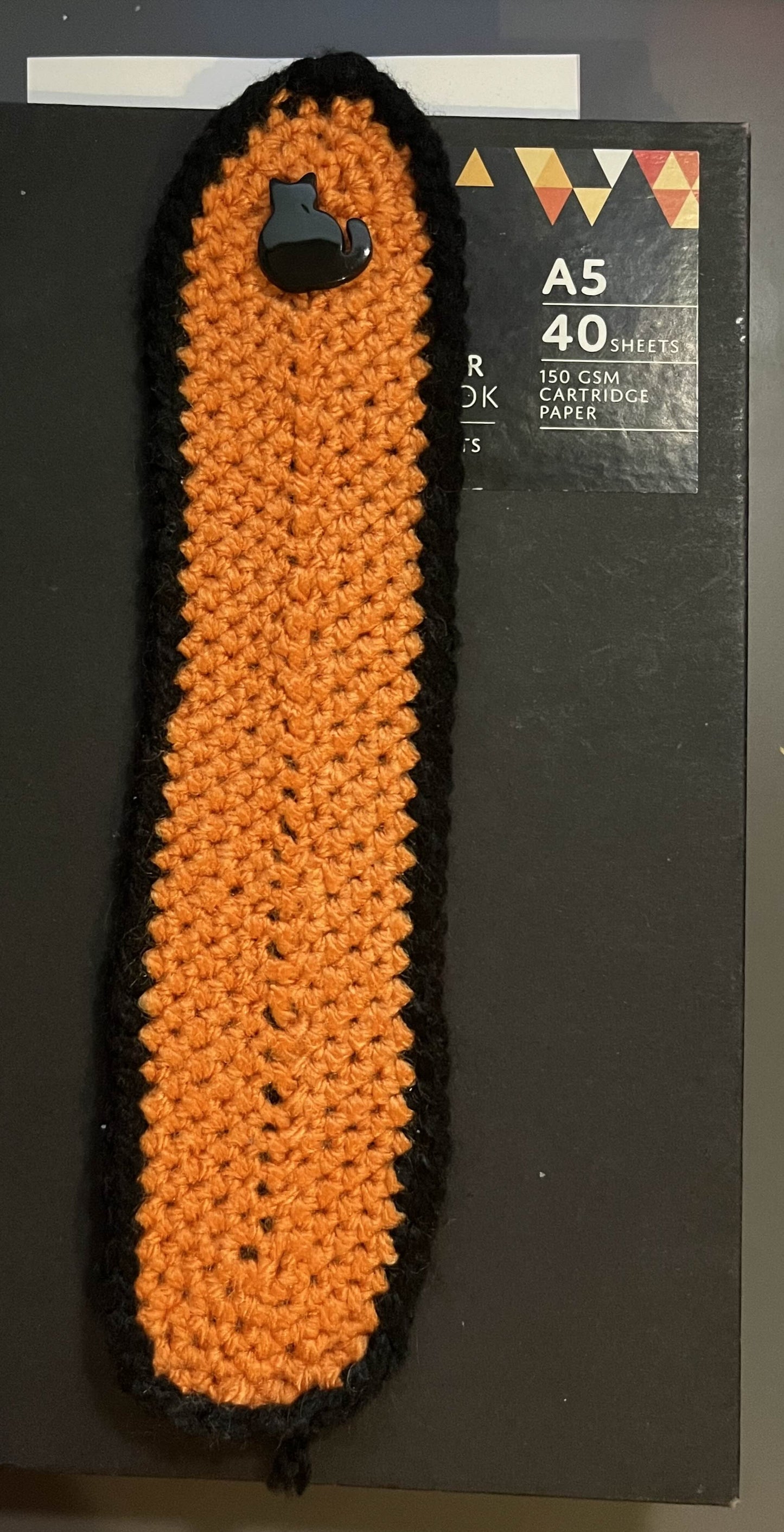 Halloween Pumpkin | Crochet Bookmark