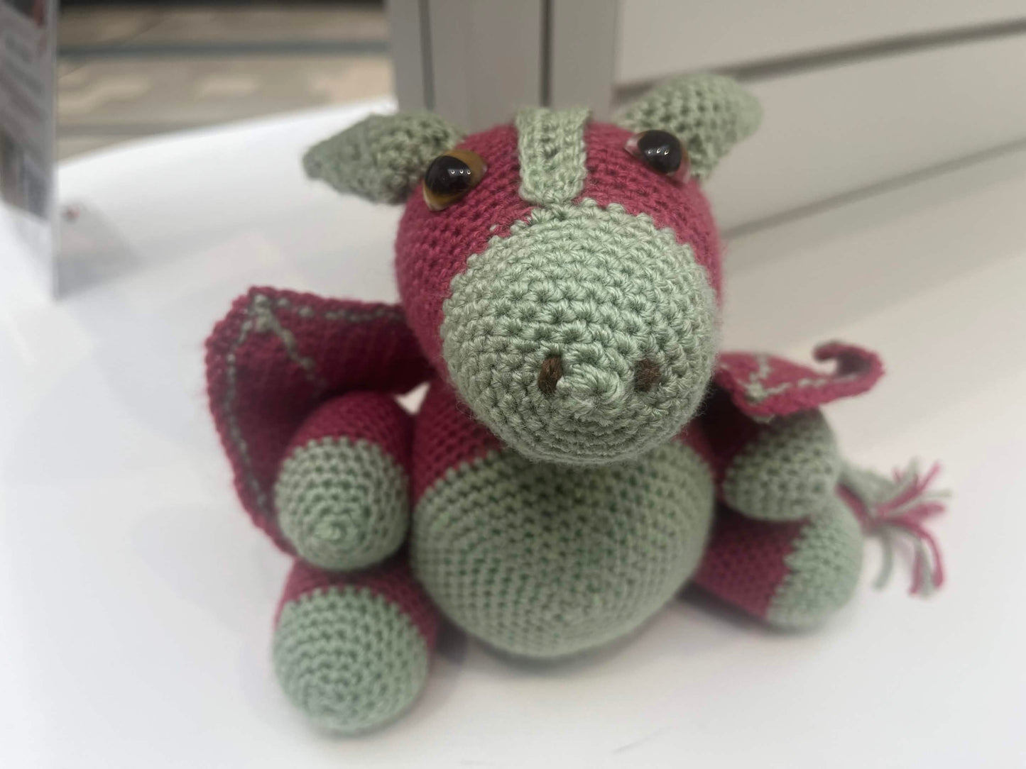 Raspberry Swirl - Crochet Dragon
