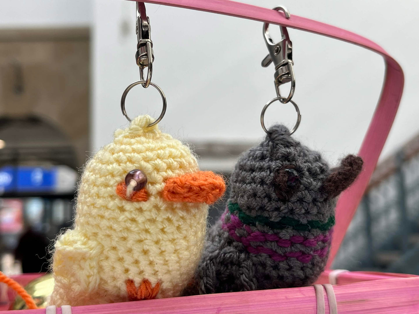 Crochet Bird Keyring