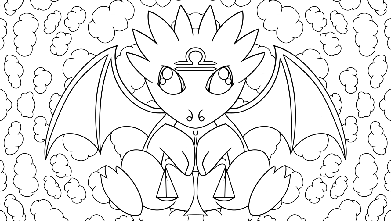 Dragon Star Signs Colouring Book