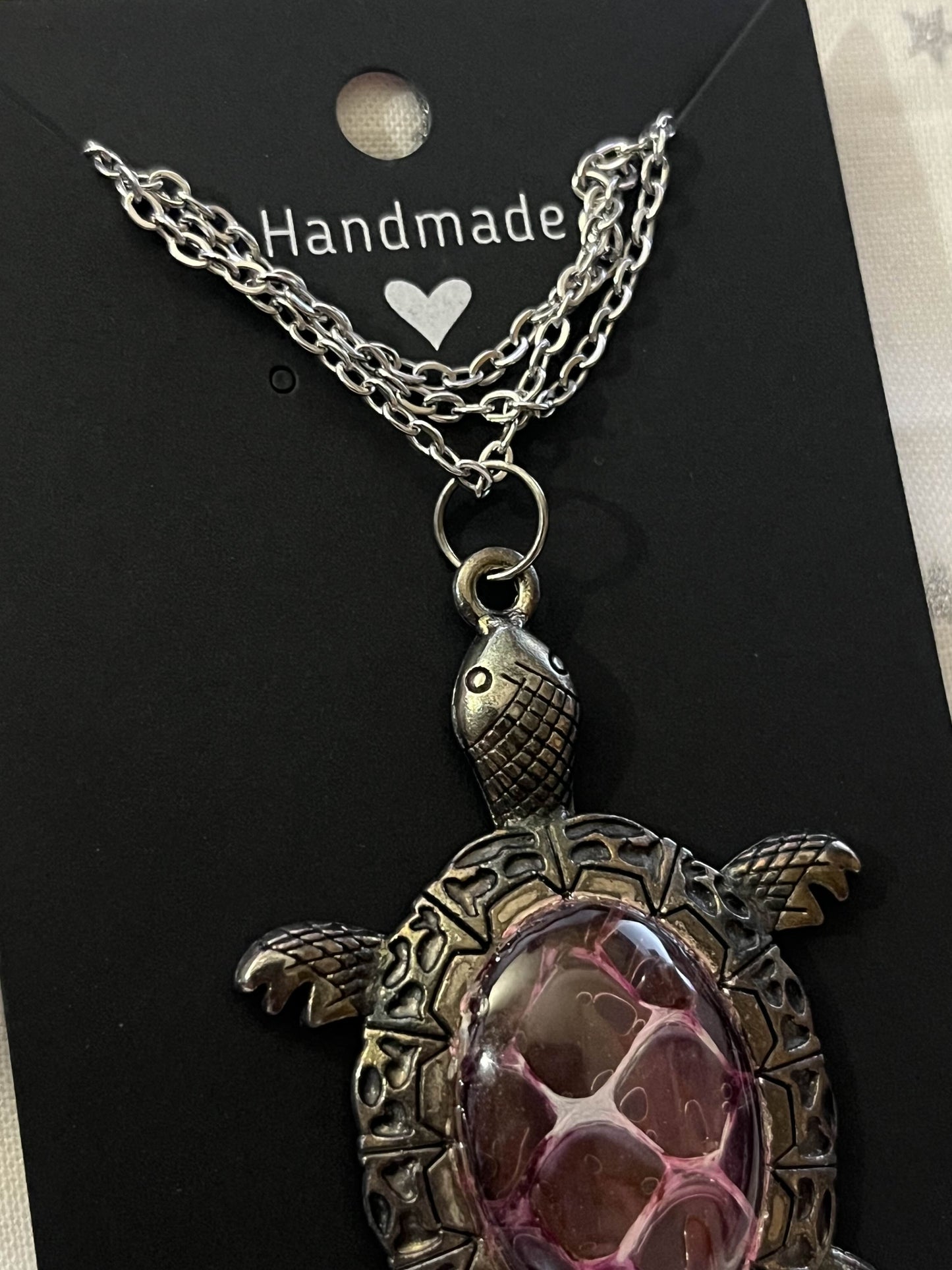 Snake Shed Turtle Necklace