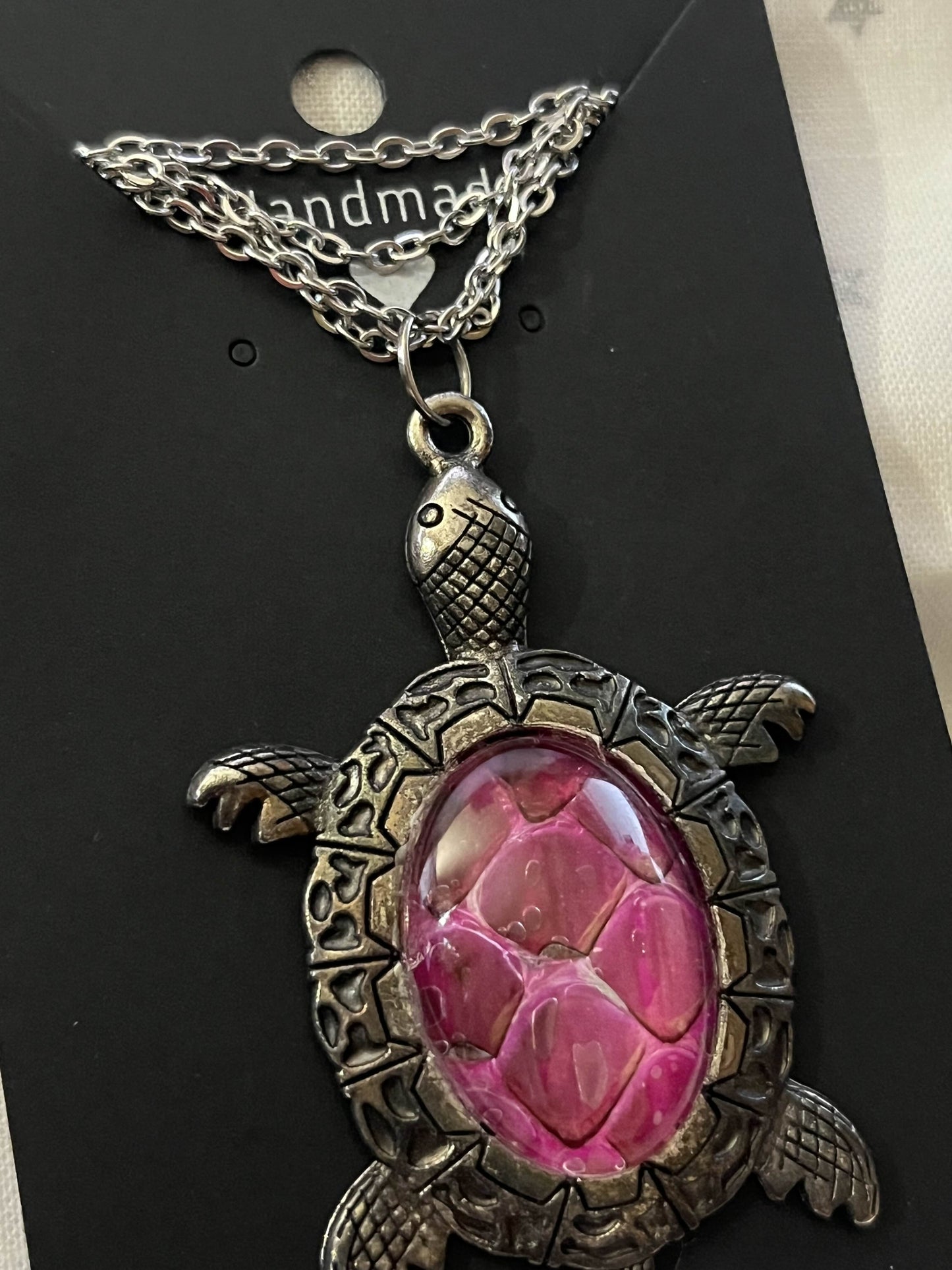 Snake Shed Turtle Necklace