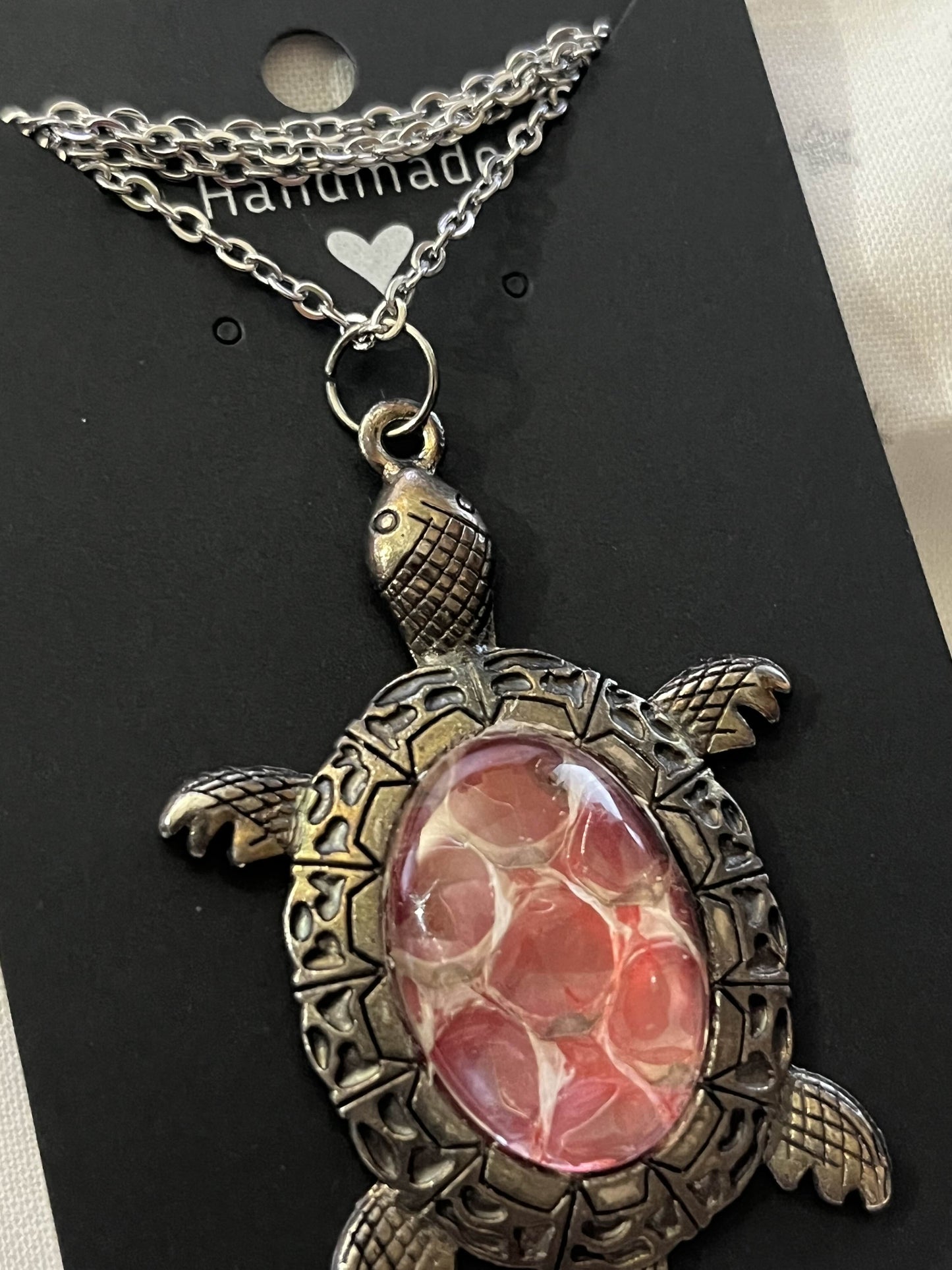 Snake Shed Turtle Necklace