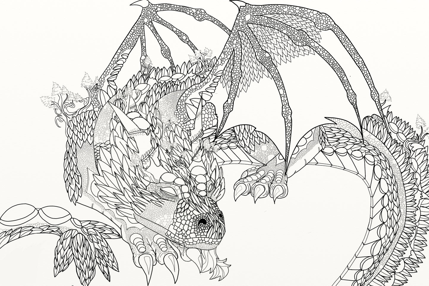 Dragon Letters Colouring Book